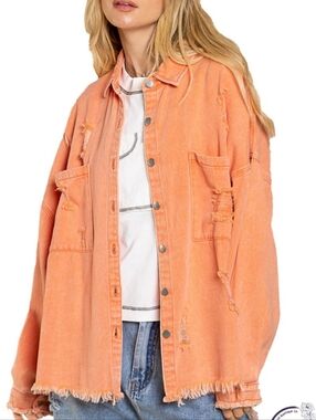 POL This Is The Time Orange Denim